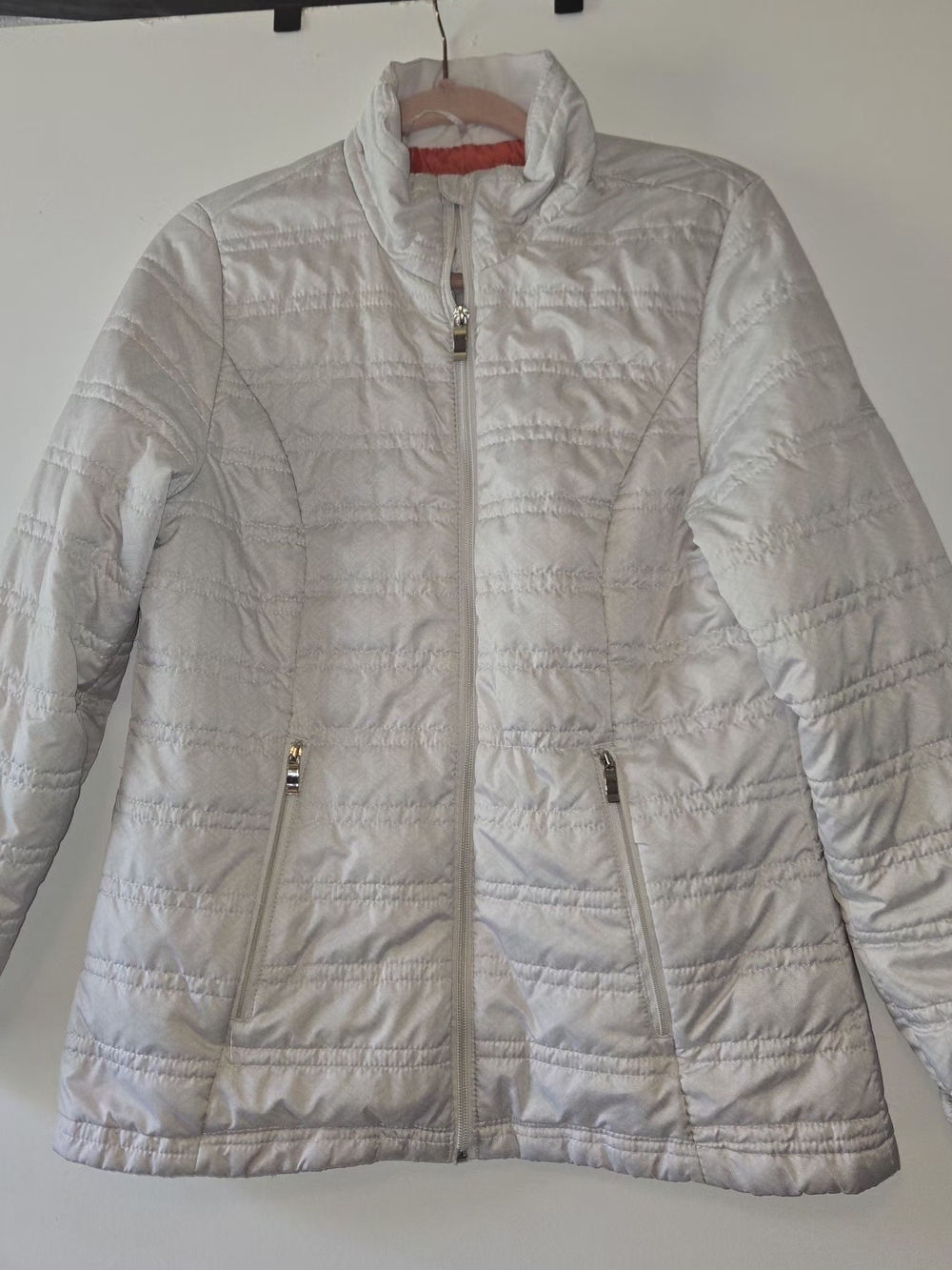 ZeroXposur White Quilted Lightweight Puffer Jacket Size M